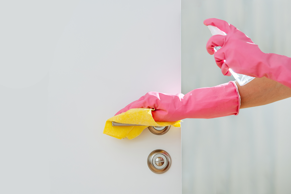 door cleaning